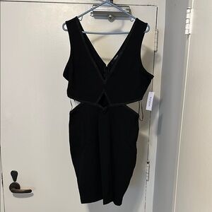 Guess Black Cutout Dress with Sequins
